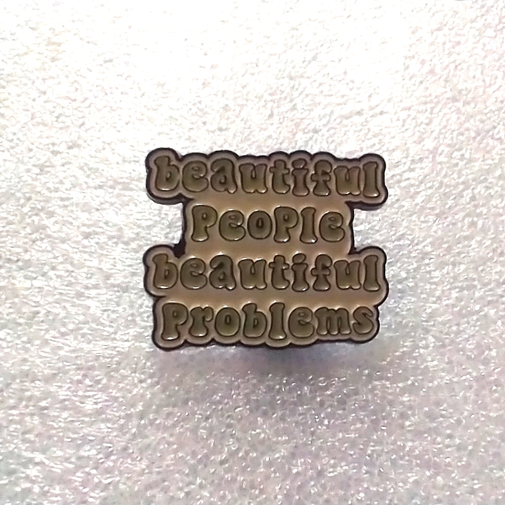 🧁 3/$30 Beautiful People Beautiful Problems Lana Del Rey Enamel Pin NEW
